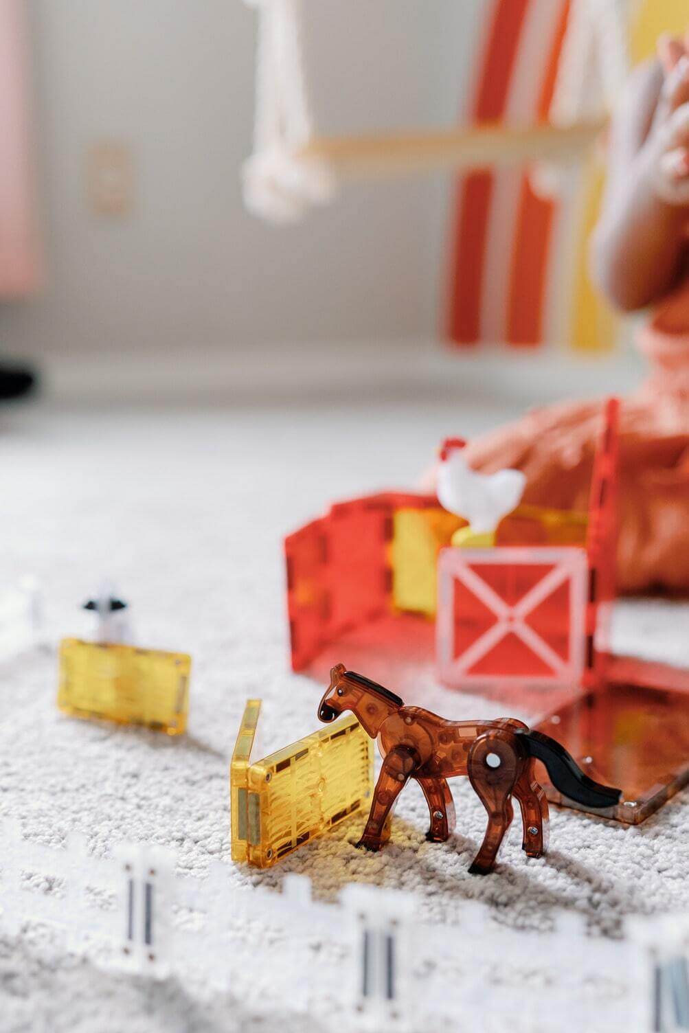 Magna Tiles Μαγνητικό Παιχνίδι 25 κομματιών Farm 7 tosodakids.gr