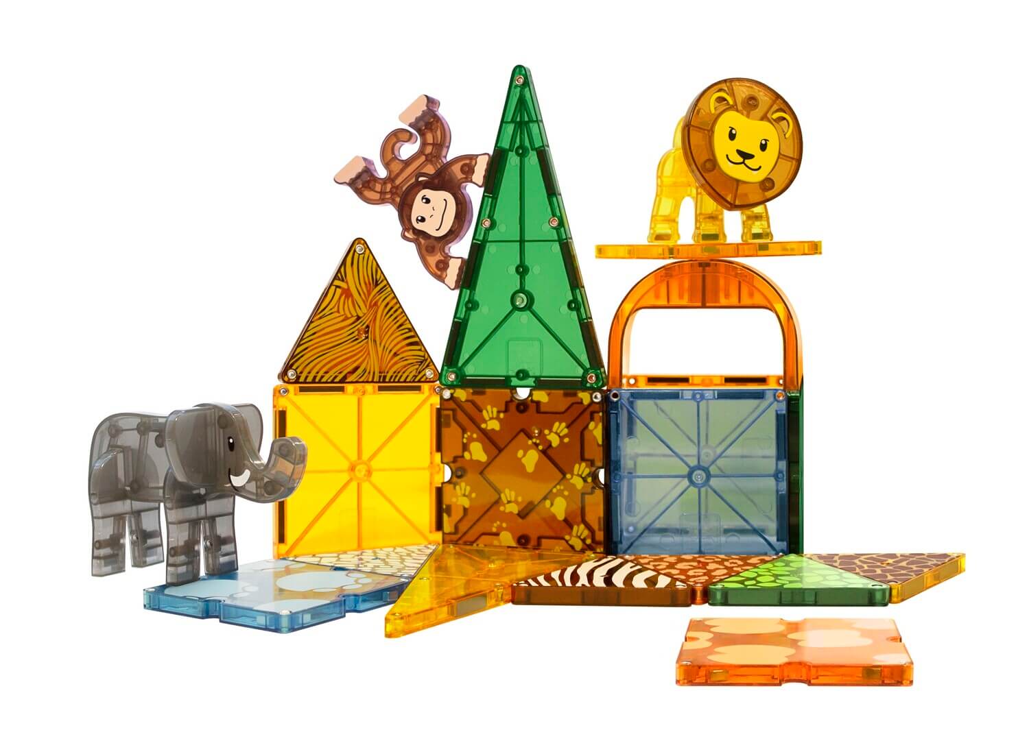 Magna Tiles Μαγνητικό Παιχνίδι 25 κομματιών Safari 3 tosodakids.gr