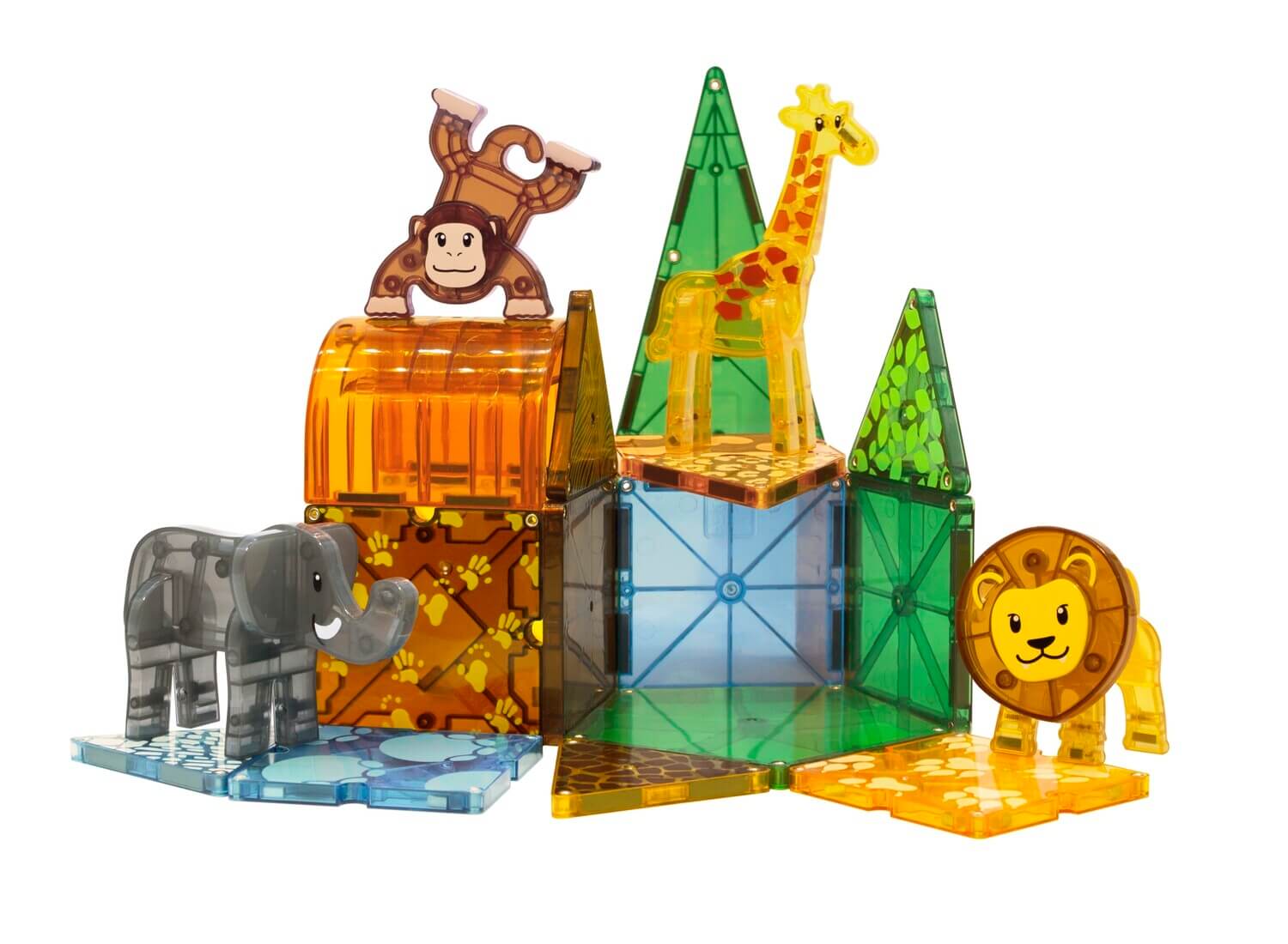 Magna Tiles Μαγνητικό Παιχνίδι 25 κομματιών Safari 4 tosodakids.gr