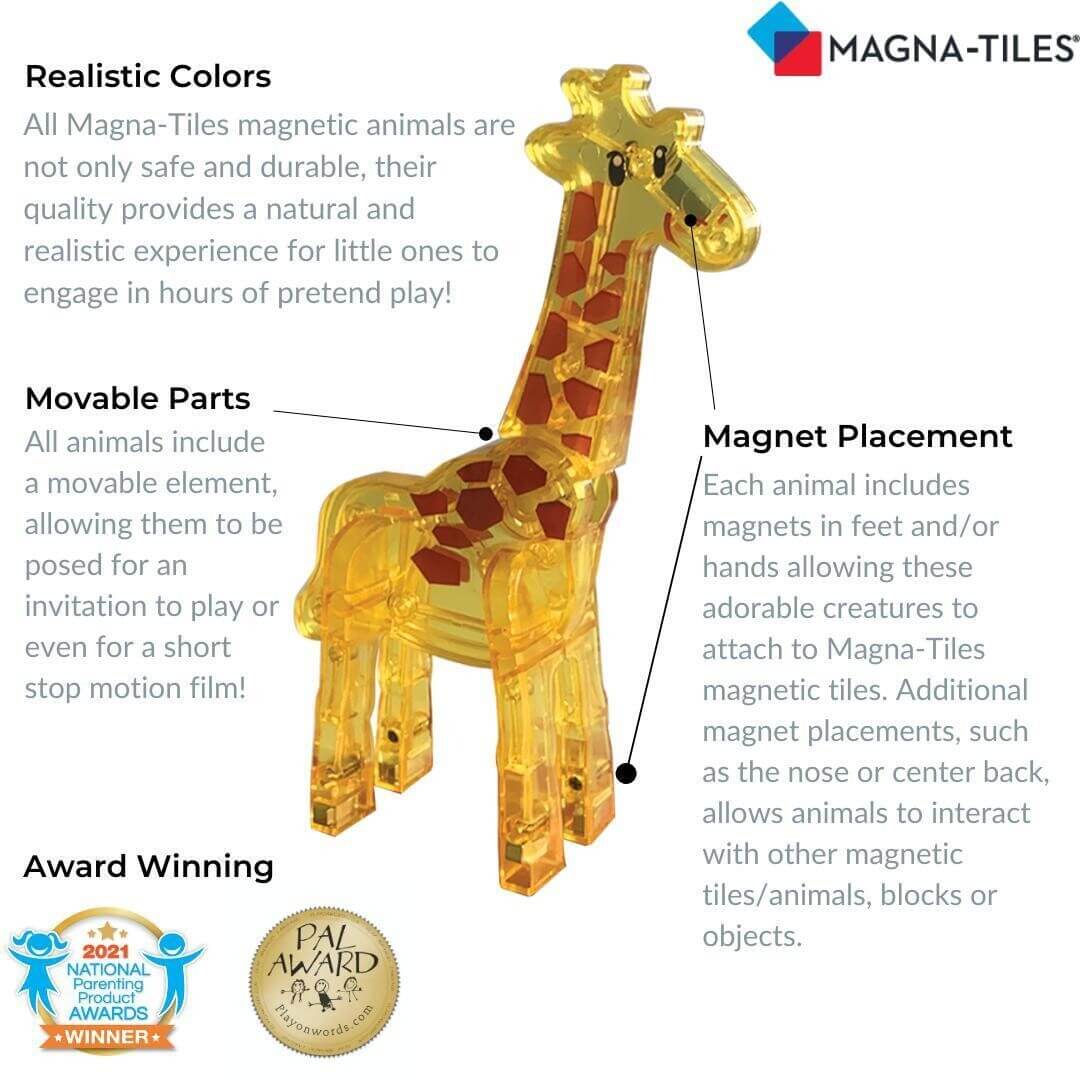 Magna Tiles Μαγνητικό Παιχνίδι 25 κομματιών Safari 8 tosodakids.gr