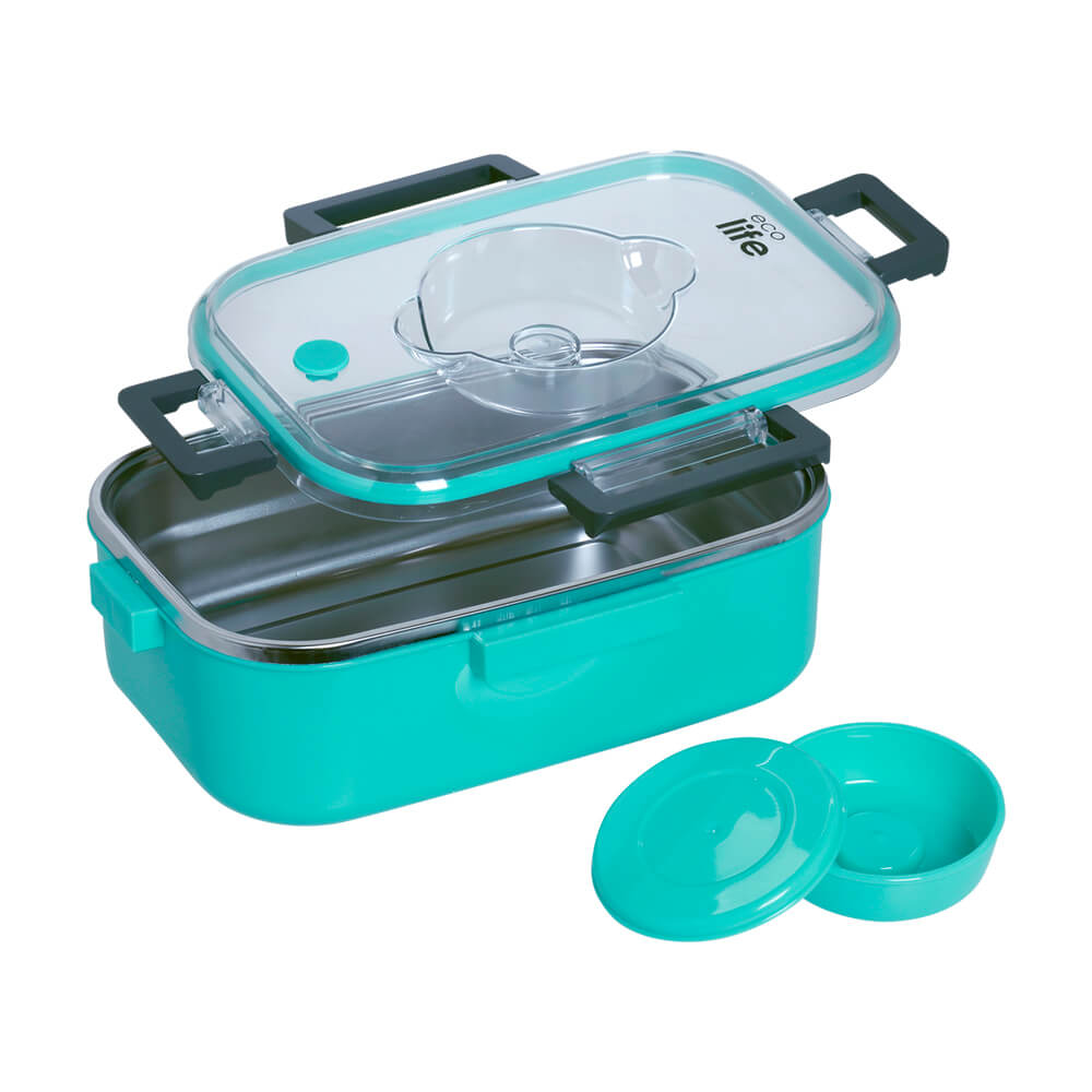 Ecolife Ορθογώνιο Thermos Φαγητοδοχείο Με Χώρισμα Μπλε 850ml.tosodakids (4)