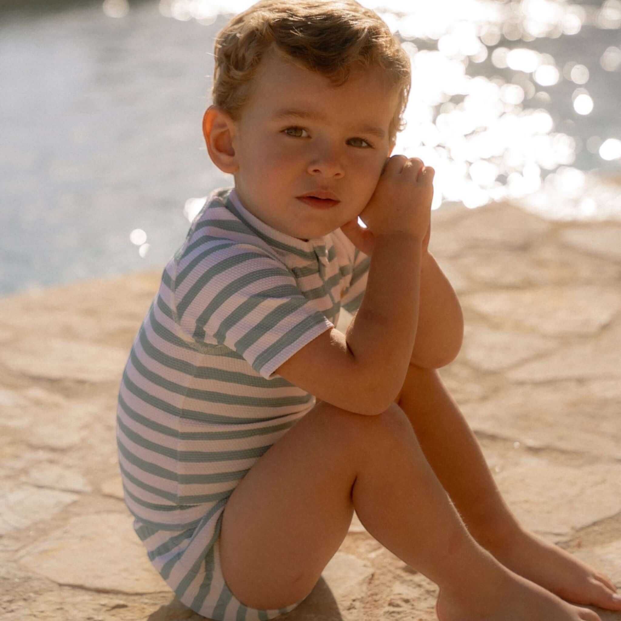 LITTLE DUTCH Μπλουζάκι κοντομάνικο με προστασία UV Stripes Surf Blue.tosodakids (3)