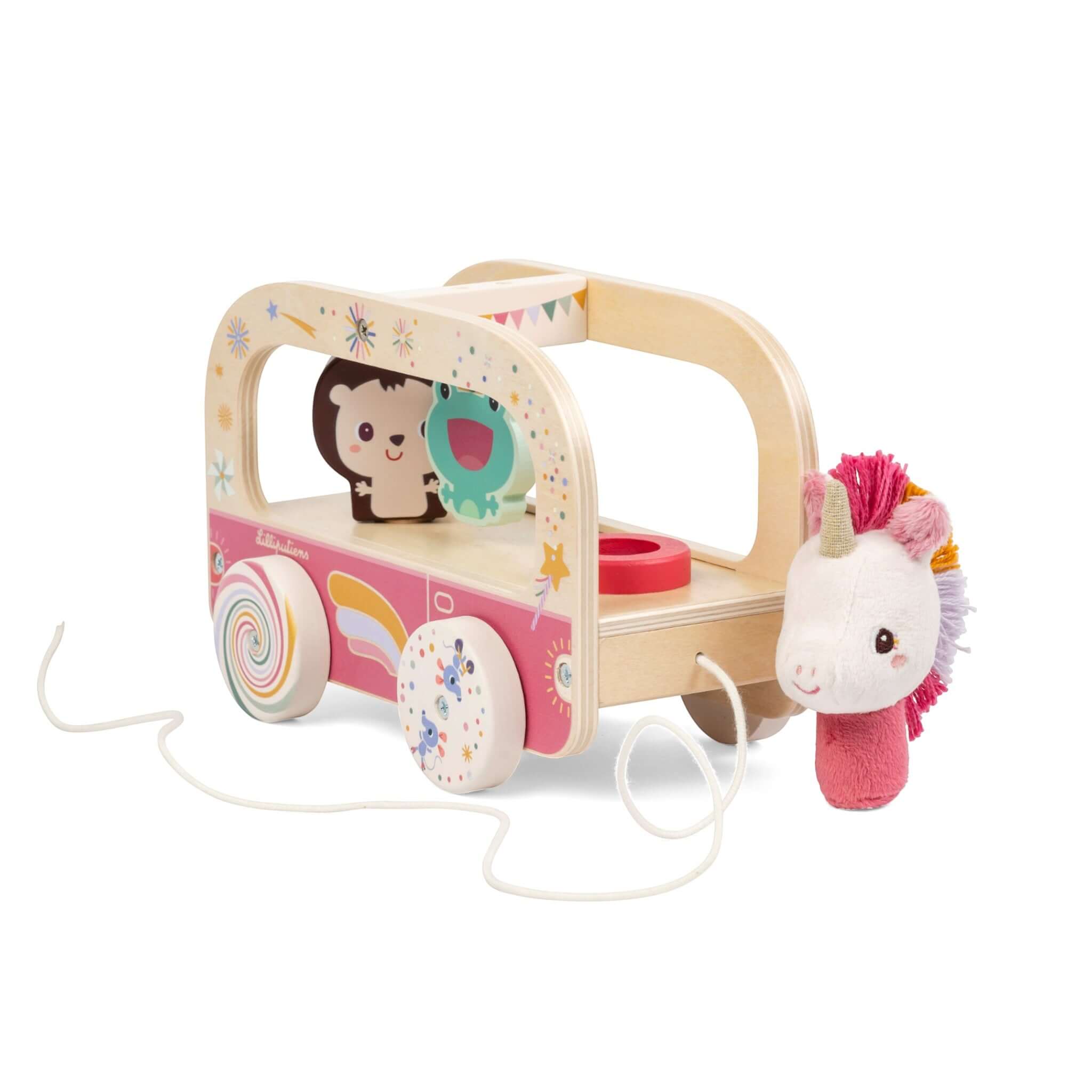 LILLIPUTIENS Μαγικό ξύλινο λεωφορείο - Lena ο Μονόκερος.tosodakids (1) (1)