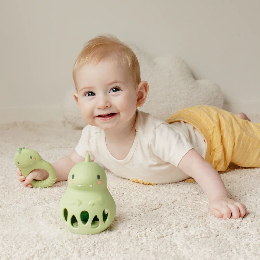 Tiger Tribe Μασητικό Silicone Teether Dino.tosodakids (4)